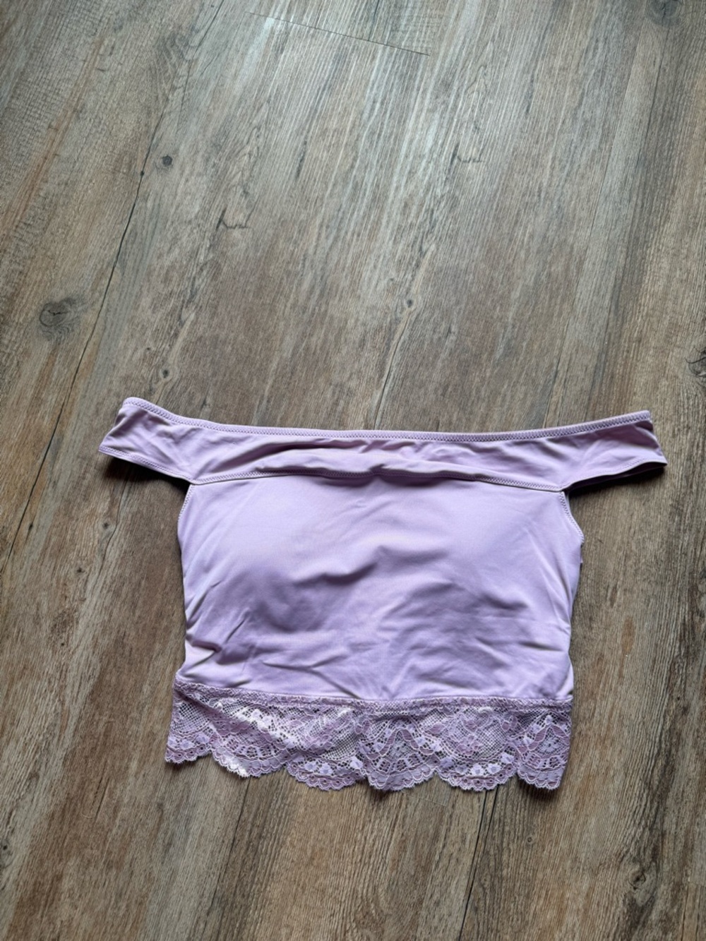 La SENZA Lavender Off-Shoulder Cropped Top